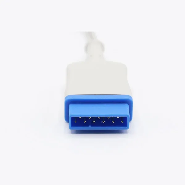 Marquette extension cable compatible with GE and Nellcor OxiSmart DB9 SPO2