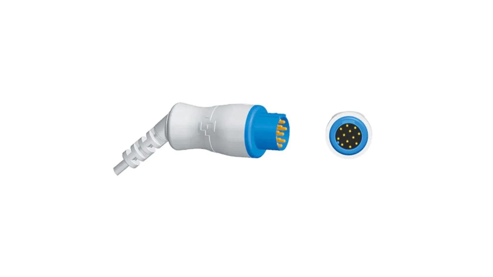 Schiller Masimo SPO2 sensor barmaq klipi 9,8 fut uzunluğunda, 10 pinli bağlayıcı ilə uyğun gəlir