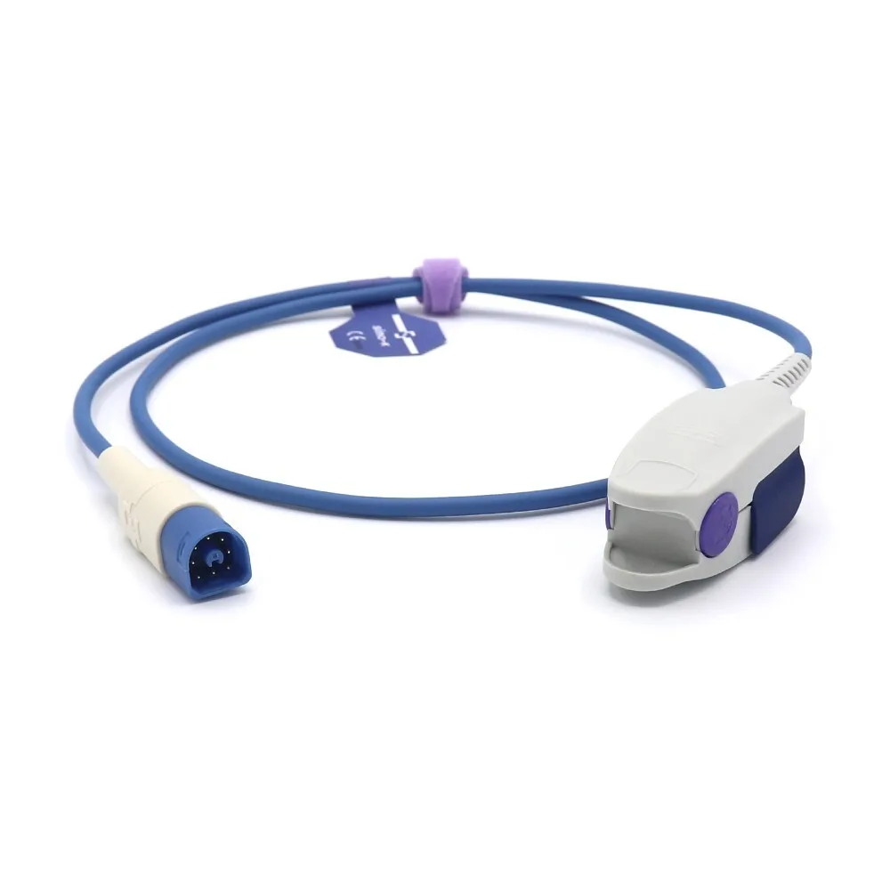 Uyğun Philips M1196A Yetkin Barmaq Klipi Spo2 sensoru 3 fut 8 Pin