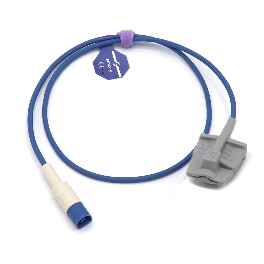 Uyğun Philips M1196A Spo2 Sensor Yetkin Yumşaq 3.2 fut 8 Pinli Konnektor