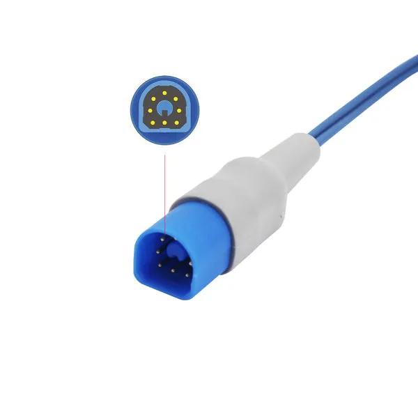 Uyğun Philips M1196A Spo2 Sensor Yetkin Yumşaq 3.2 fut 8 Pinli Konnektor 2