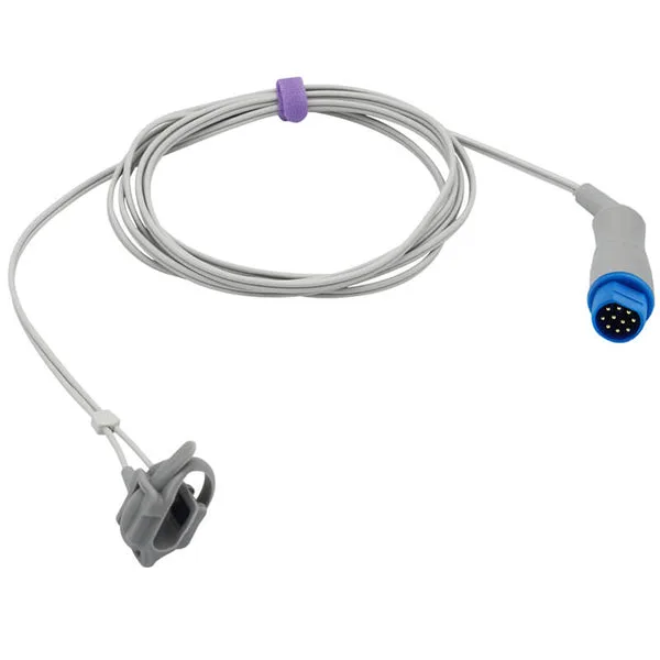 Uyğun Draeger Siemens Spo2 Sensor Yenidoğulmuşlar üçün Sarğı 9.8 fut 10 sancaqlı konnektor