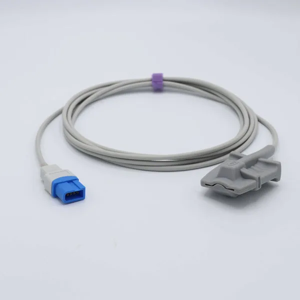 Spacelabs Spo2 Sensor Yetkin Yumşaq 9.8 fut 10 Pin Konnektoru üçün uyğundur