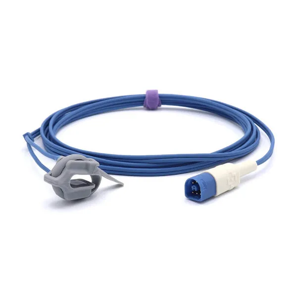 Uyğun Philips Spo2 Sensorlu Yenidoğulmuş Körpə Yumşaq Sarğı 9.8 fut 8 Sancaqlı Konnektor