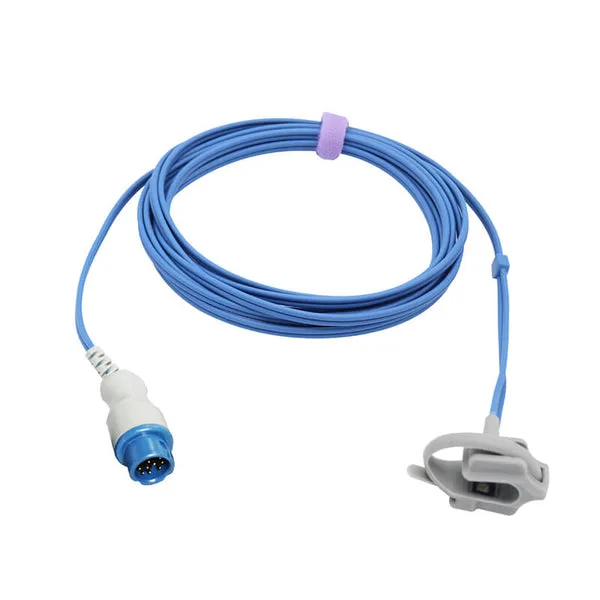 Philips Yenidoğulmuşlar üçün uyğun Spo2 Sensor 9.8 fut 12 Pin Konnektoru
