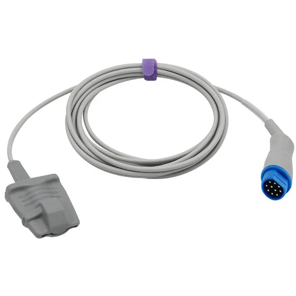 Uyğun Draeger Siemens Spo2 Sensor Yetkin Yumşaq 9.8 fut 7 Pin Konnektoru