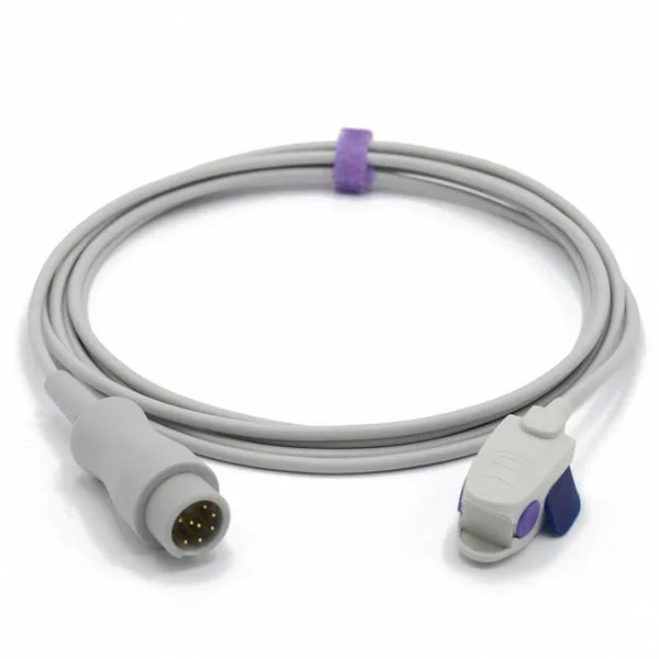 Uyğun Mindray Spo2 Sensor Uşaq Klipi Nellcor Oximax 9.8 fut 8 Pin Konnektoru