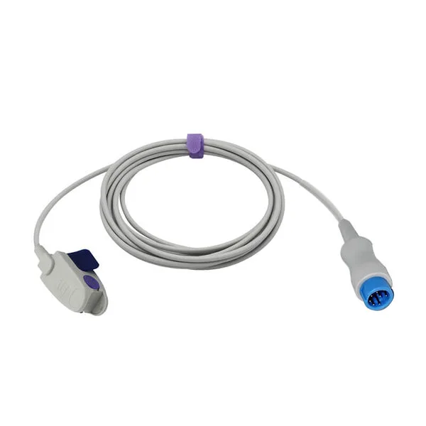Uyğun Mindray T5/T8 Spo2 Sensor Uşaq Klipi 9.8 fut 7 Pinli Konnektor