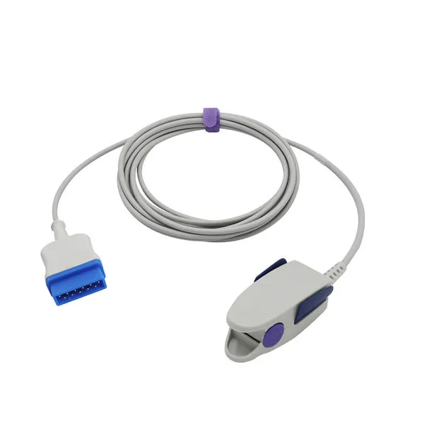 GE Marquette Spo2 Sensor Masimo texnologiyası ilə uyğundur Barmaq Klipi 9.8 fut 11 Pin Konnektoru