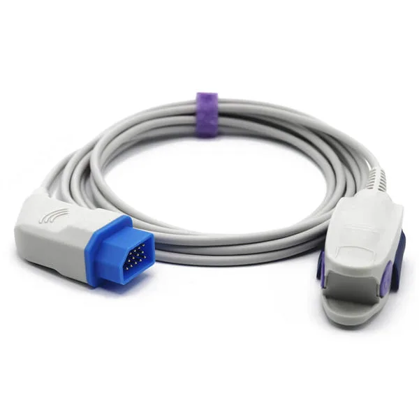 Nihon Kohden Spo2 Sensor Yetkin Barmaq Klipi 9,8 fut 14 Pin Konnektoru üçün uyğundur