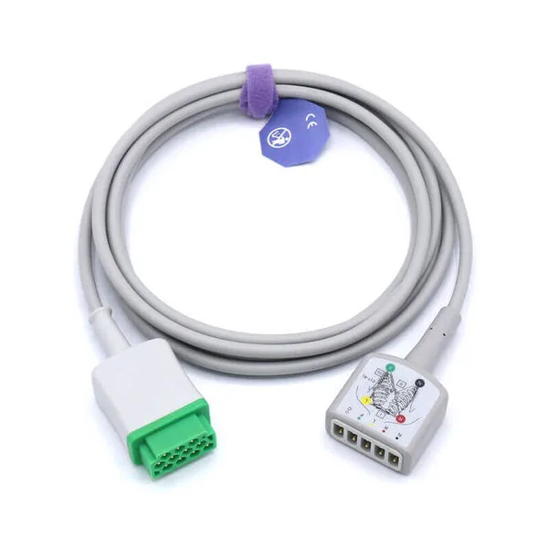 Compatible GE Marquette ECG Trunk Cable 412931-002 IEC European Standard 11Pins Connector