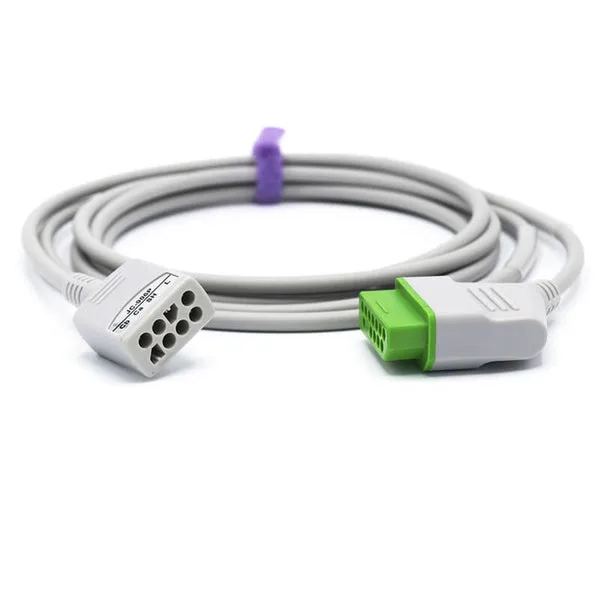 Compatible Nihon Kohden ECG Trunk Cable JC-906PA 6 Lead 12Pin Connector IEC Latex
