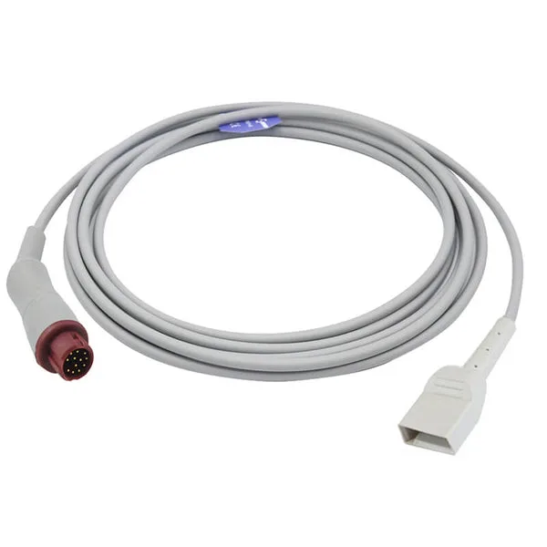 Compatible Mindray 650-206 IBP Adapter Cable Utah Connector Invasive Blood Pressure Cable