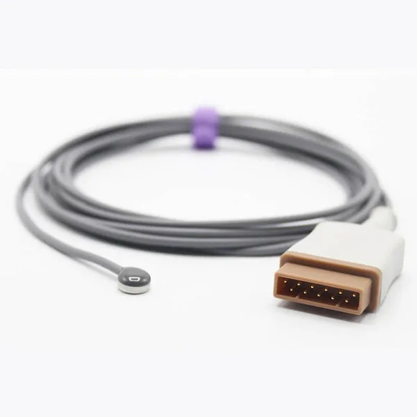 Compatible GE Marquette Temperature Probe Reusable Adult Skin Sensor